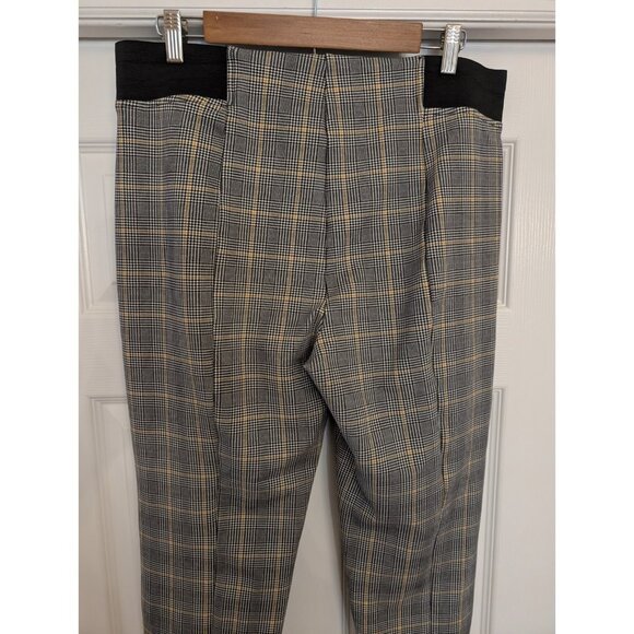 TERRA SKY Plaid Pull-on Stretch Ankle Pants - Picture 6 of 9